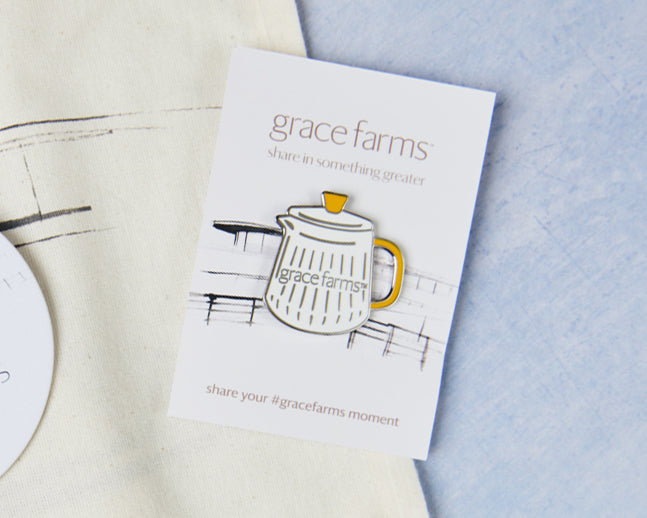Grace Farms Tea Pot Pin