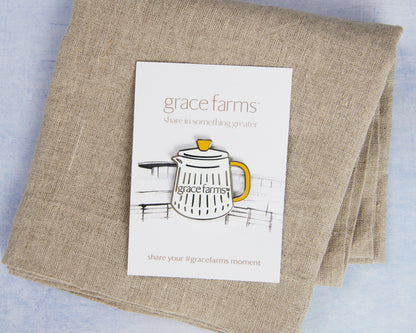 Grace Farms Tea Pot Pin